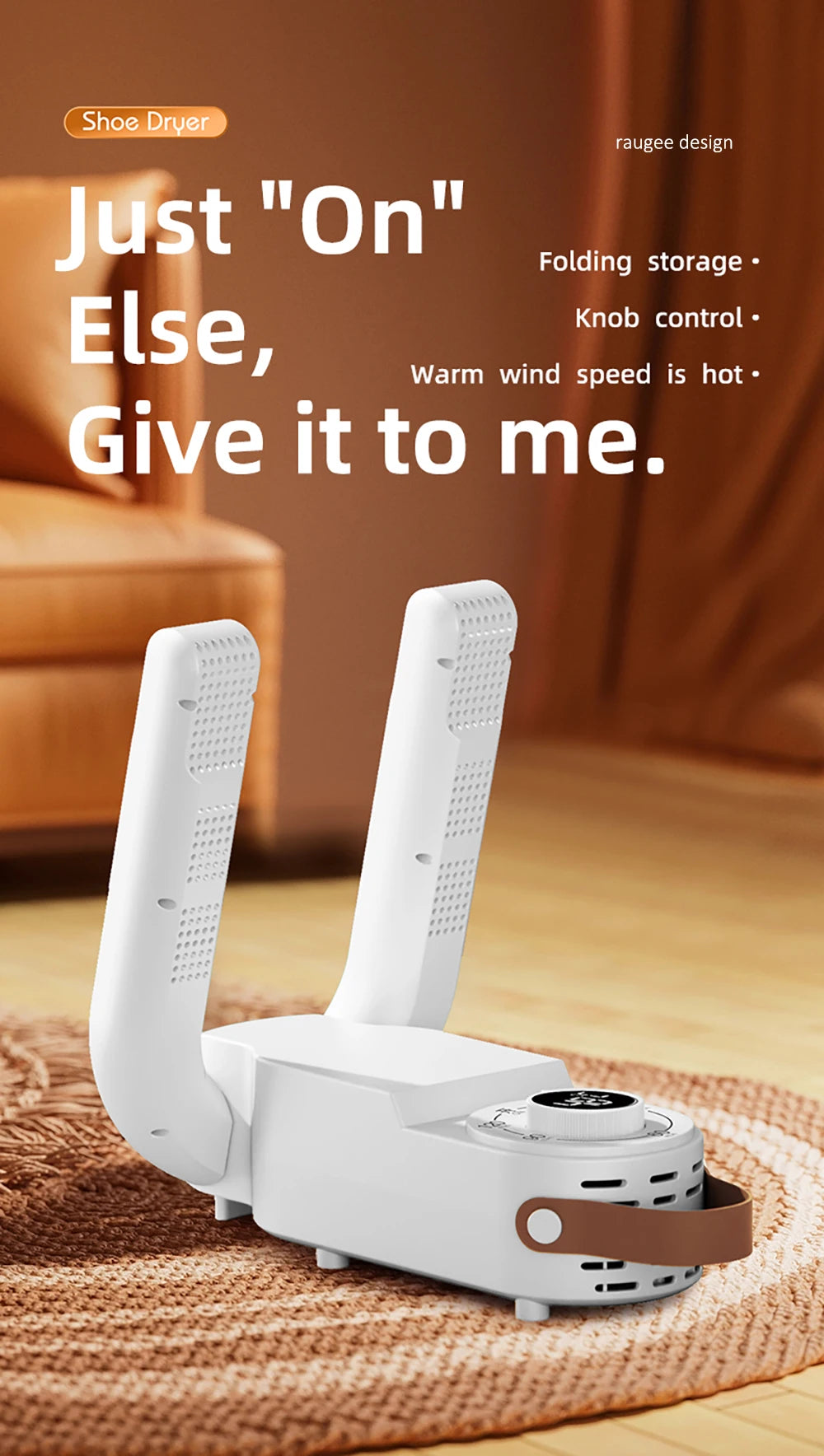 Schuhtrockner 220V – Elektrischer Schuh- und Stiefeltrockner, faltbar & tragbar, für Sneaker, Hausschuhe und Stiefel.